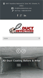 Mobile Screenshot of ductdetectives.com